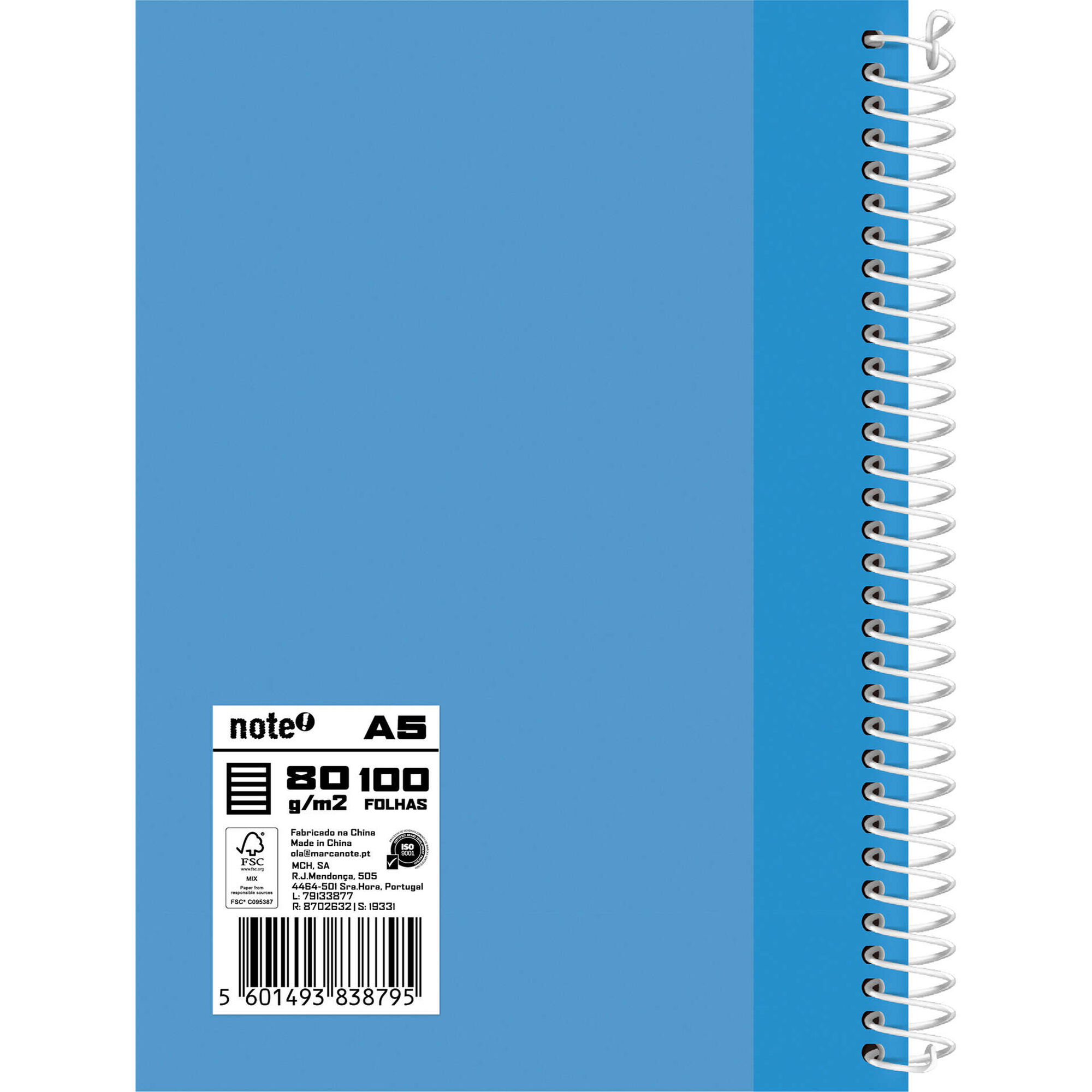 Caderno A5 100 Folhas Pautado (v&aacute;rias cores) Note!