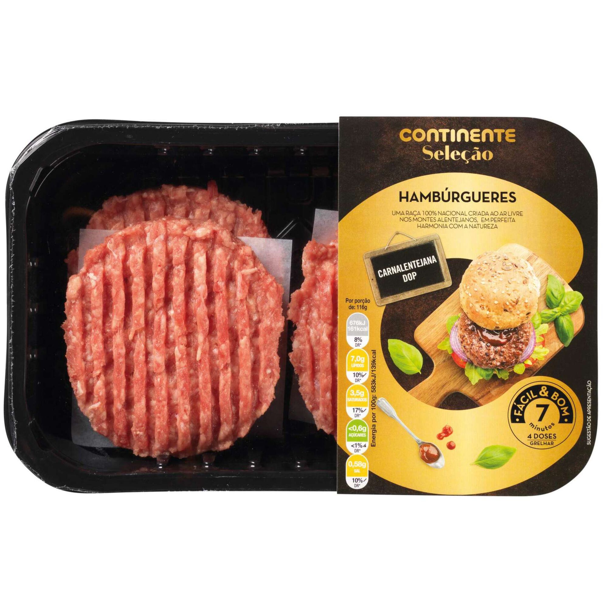 Hambúrguer de Bovino Carne Alentejana