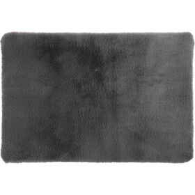 Tapete Pelo 150x90cm Cinza Kasa
