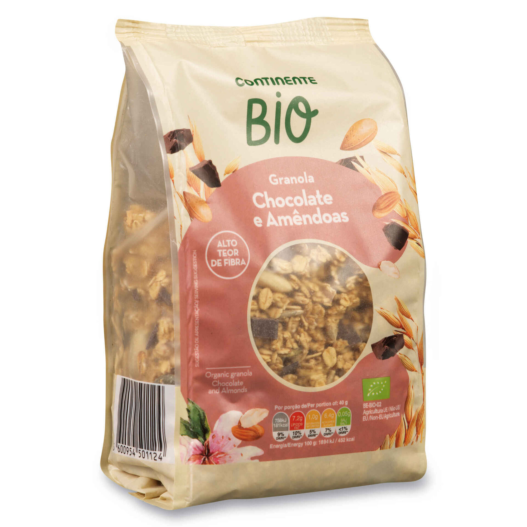 Granola Chocolate e Amêndoa Biológica Granola Chocolate e Amêndoa Biológica