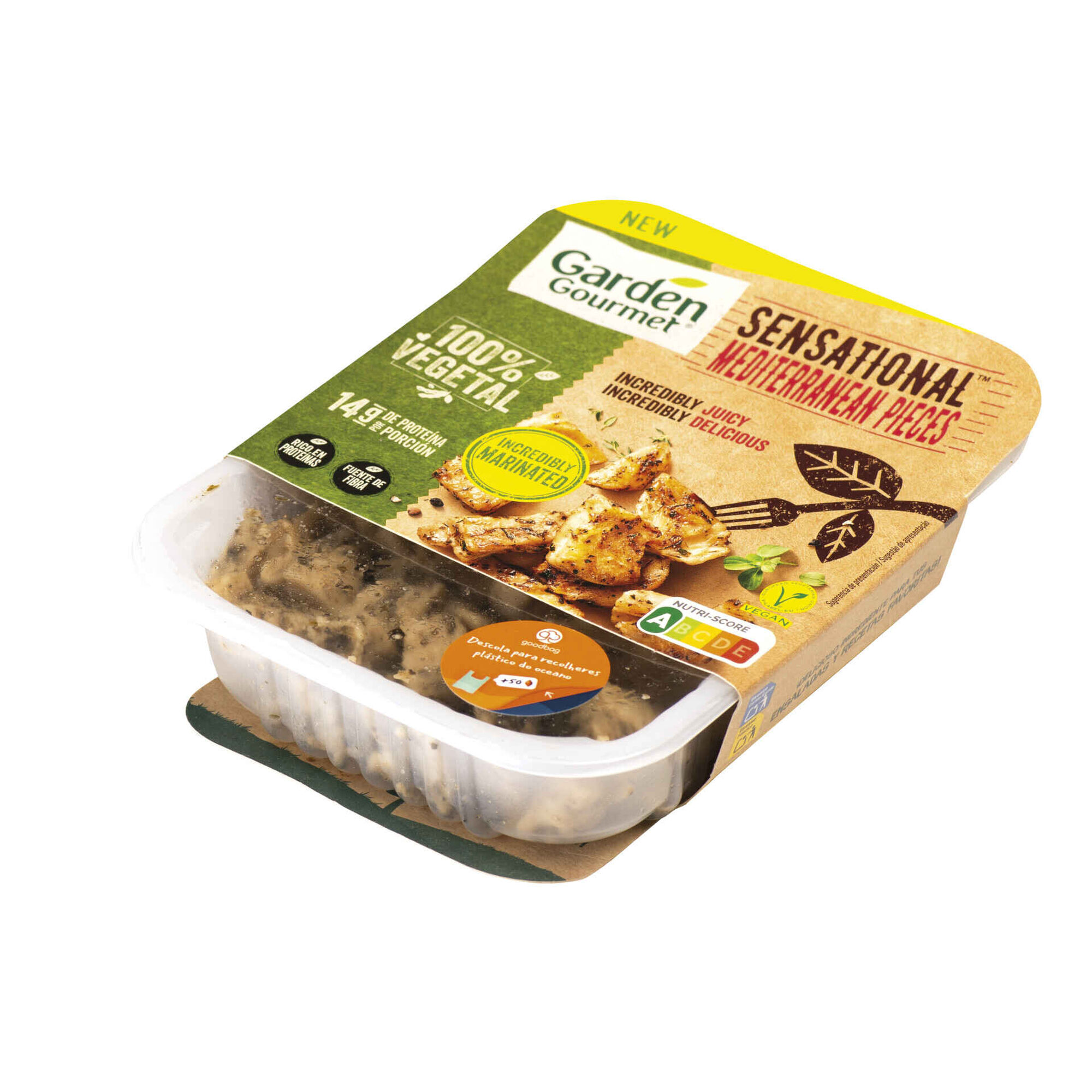 Tiras Marinadas de Prote&iacute;na Vegetal Garden Gourmet