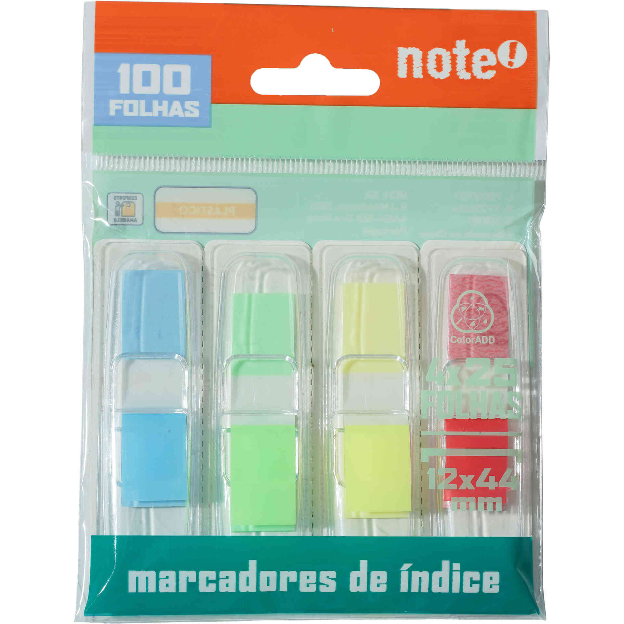 Sinalizadores 4x25 Folhas Multicor Note!