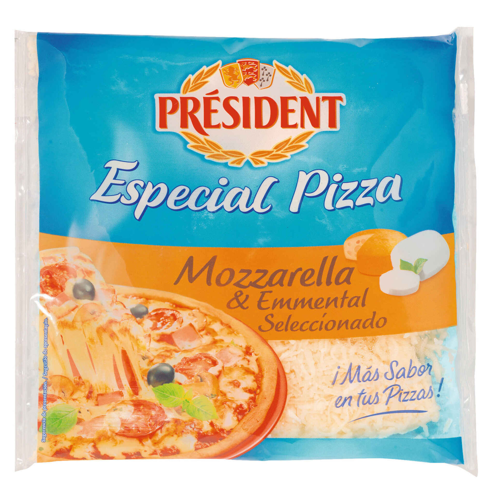 Queijo Mozzarella e Emmental para Pizza Ralado Queijo Mozzarella e Emmental para Pizza Ralado
