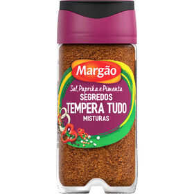 Mistura de Sal, Paprika e Pimenta em Frasco Marg&atilde;o