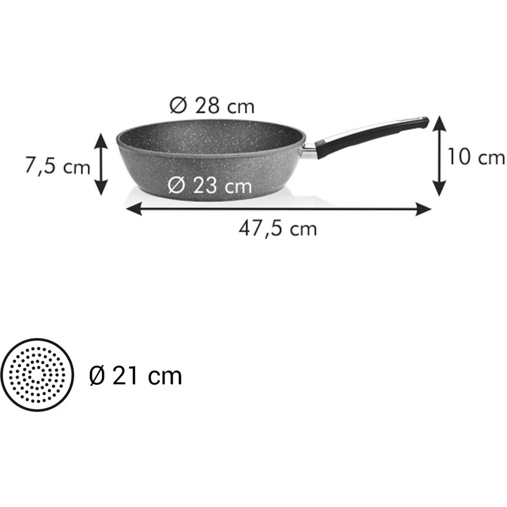 Frigideira Funda I-Premium Stone 28cm Tescoma