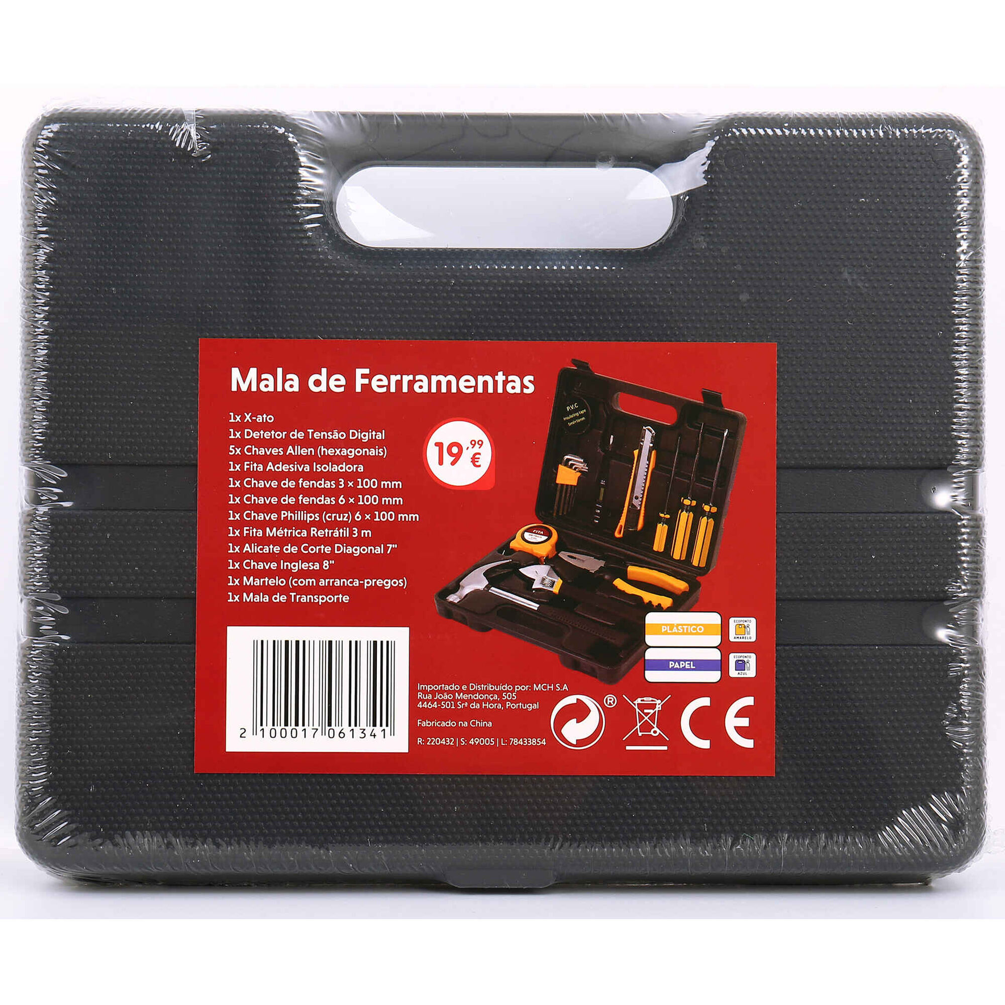 Mala de Ferramentas 16 Pe&ccedil;as Bazar&atilde;o