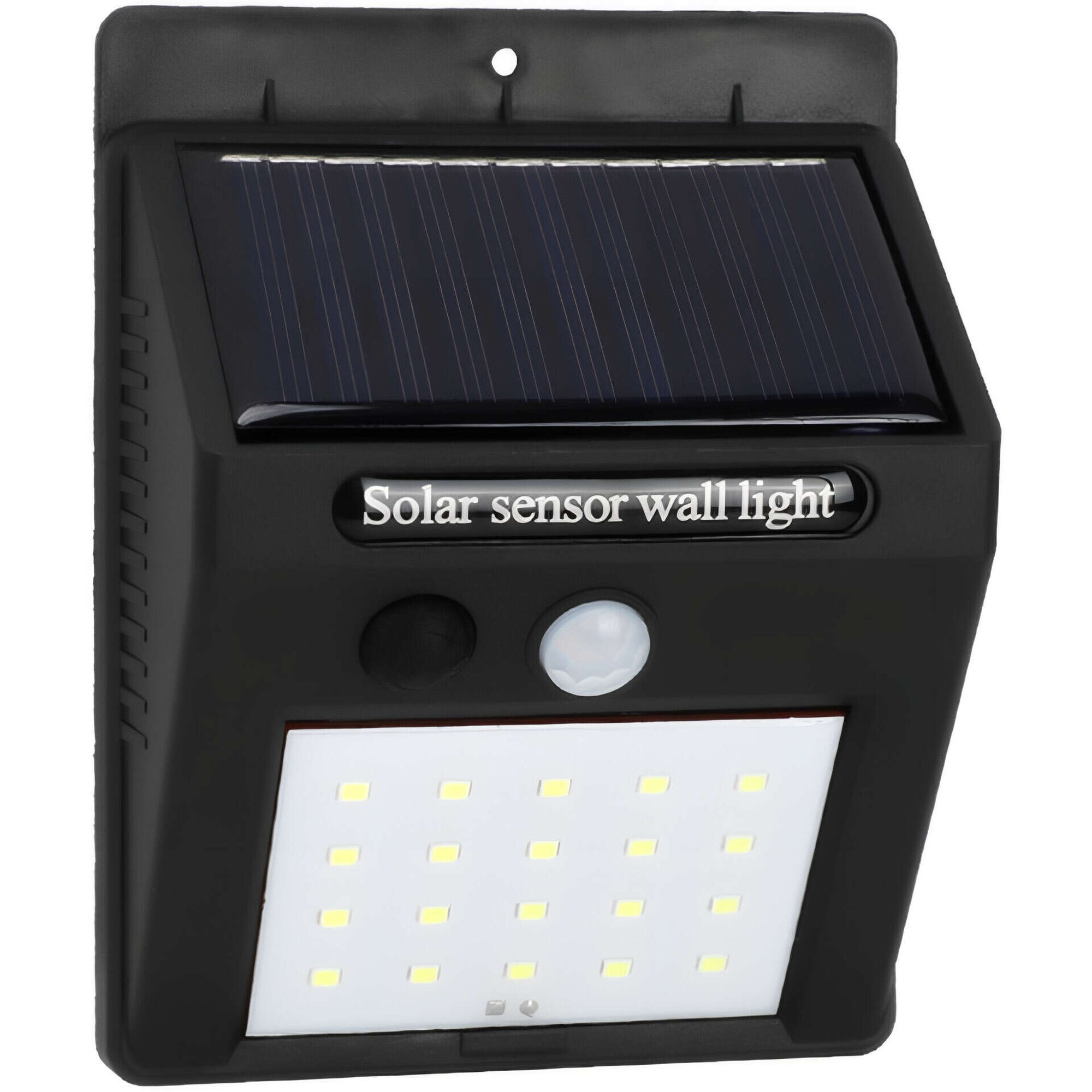 Candeeiro de Parede Solar com Sensor de Movimento Preto Boost