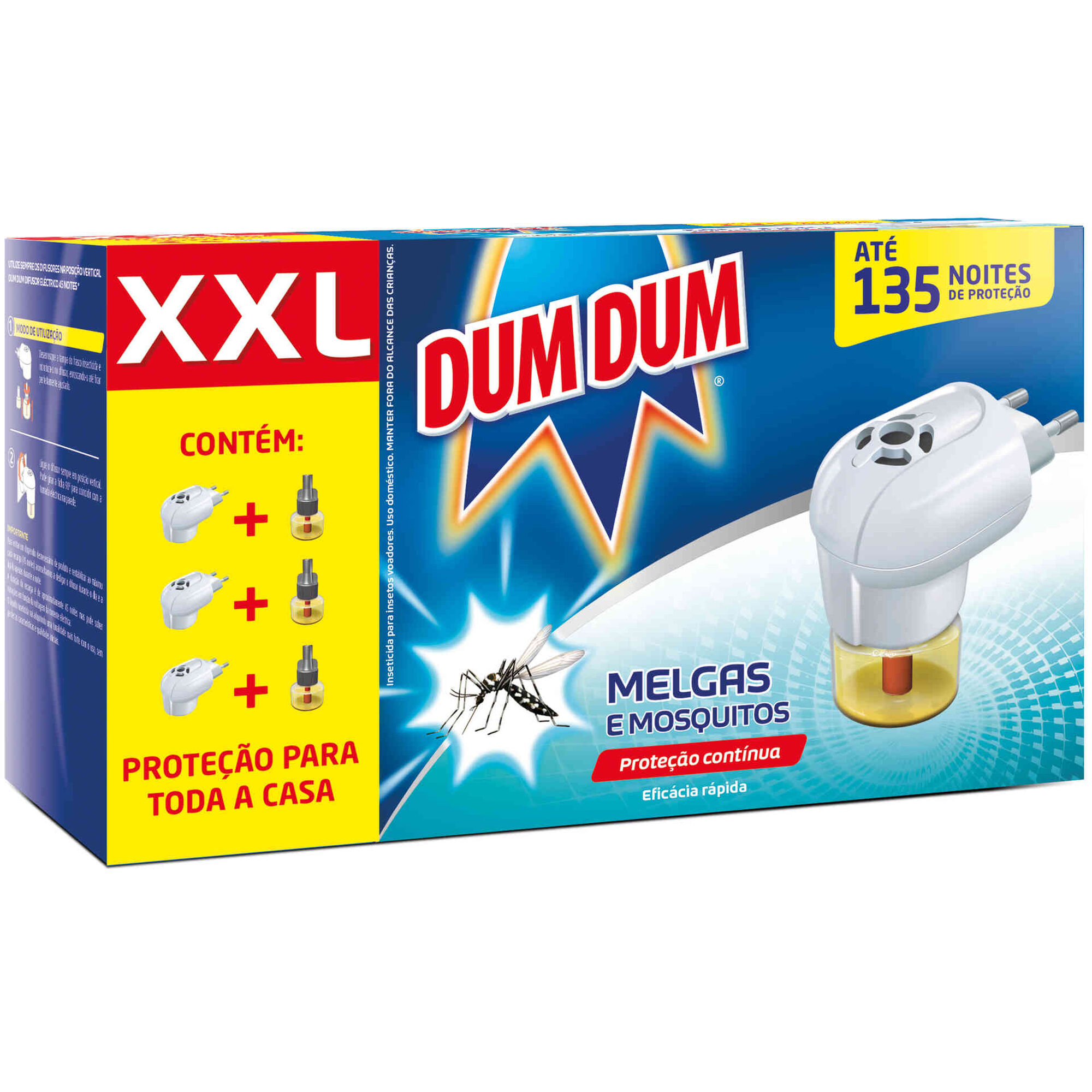 Inseticida Elétrico Melgas e Mosquitos Pack Triplo