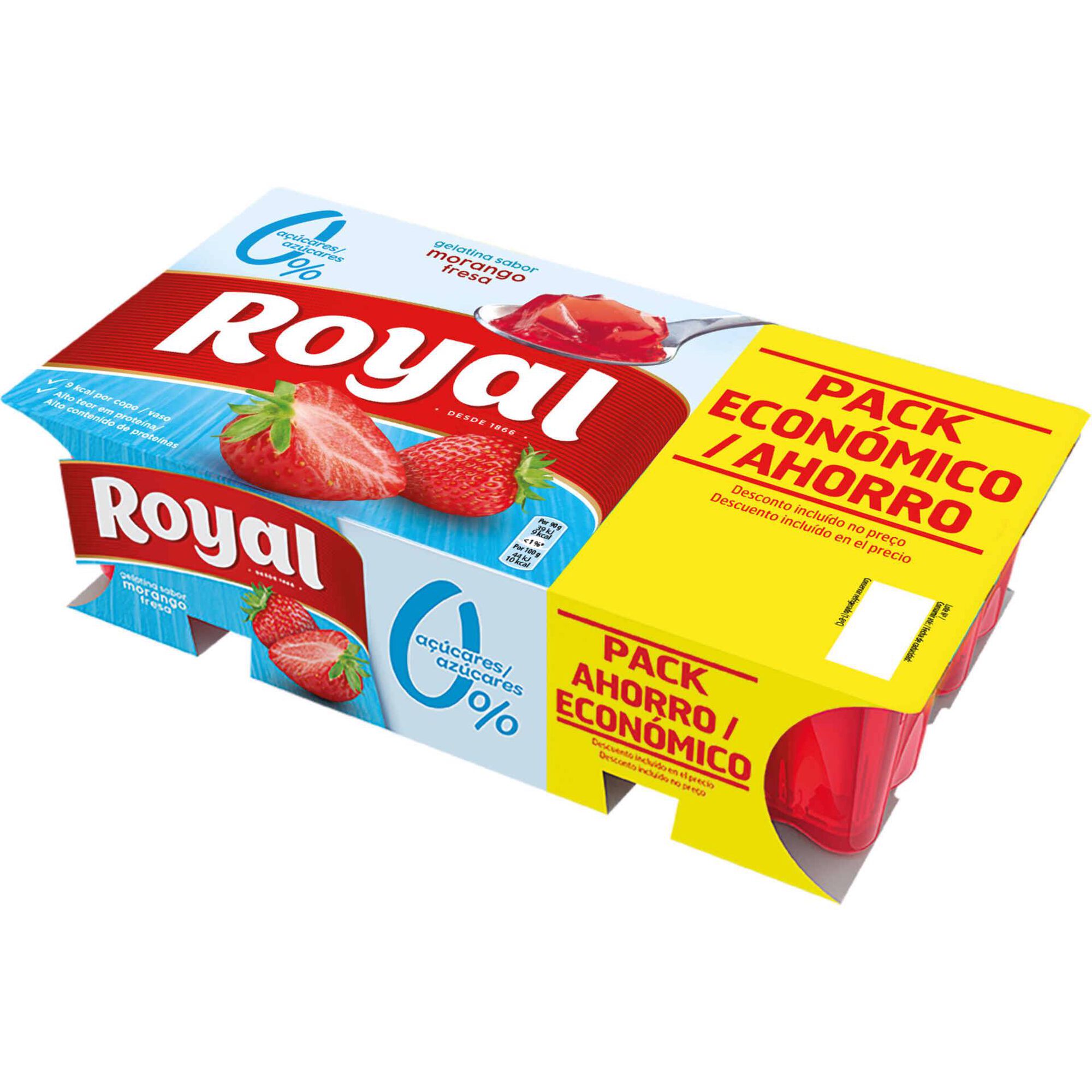 Gelatina Pronta Morango sem A&ccedil;&uacute;car Royal