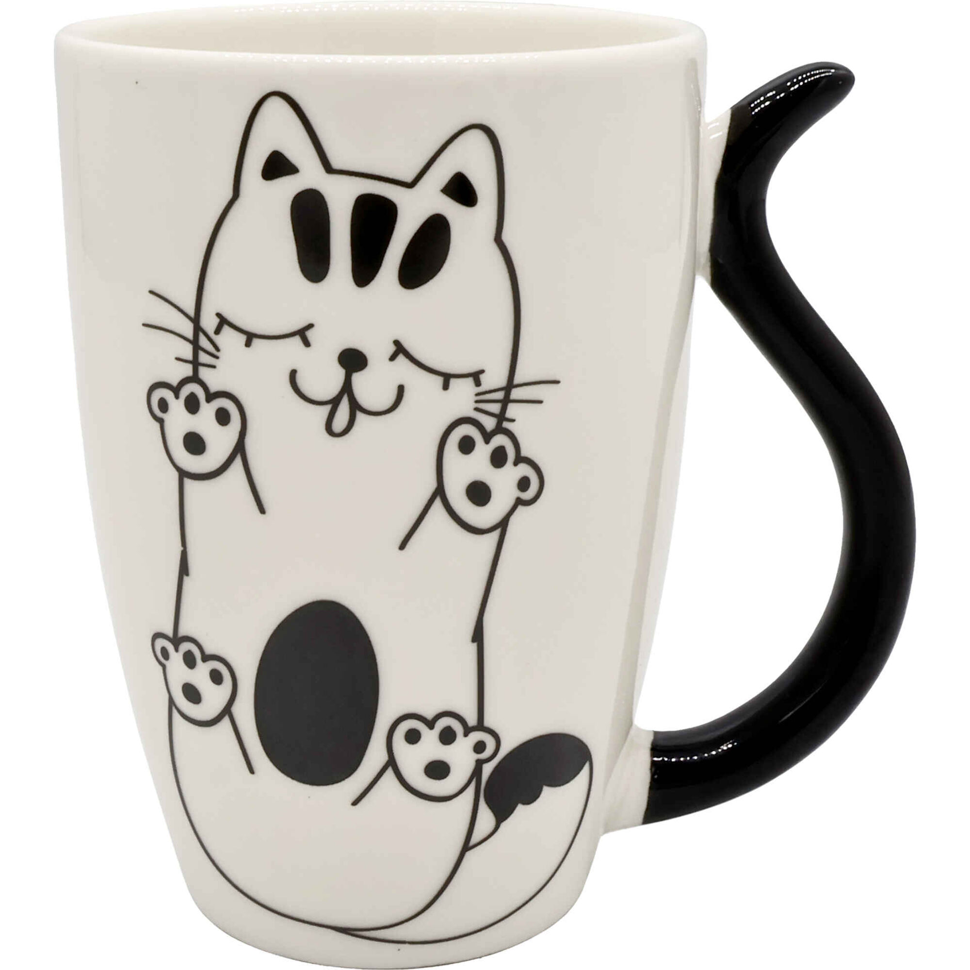 Caneca 380ml Gato Cauda Bola Kasa