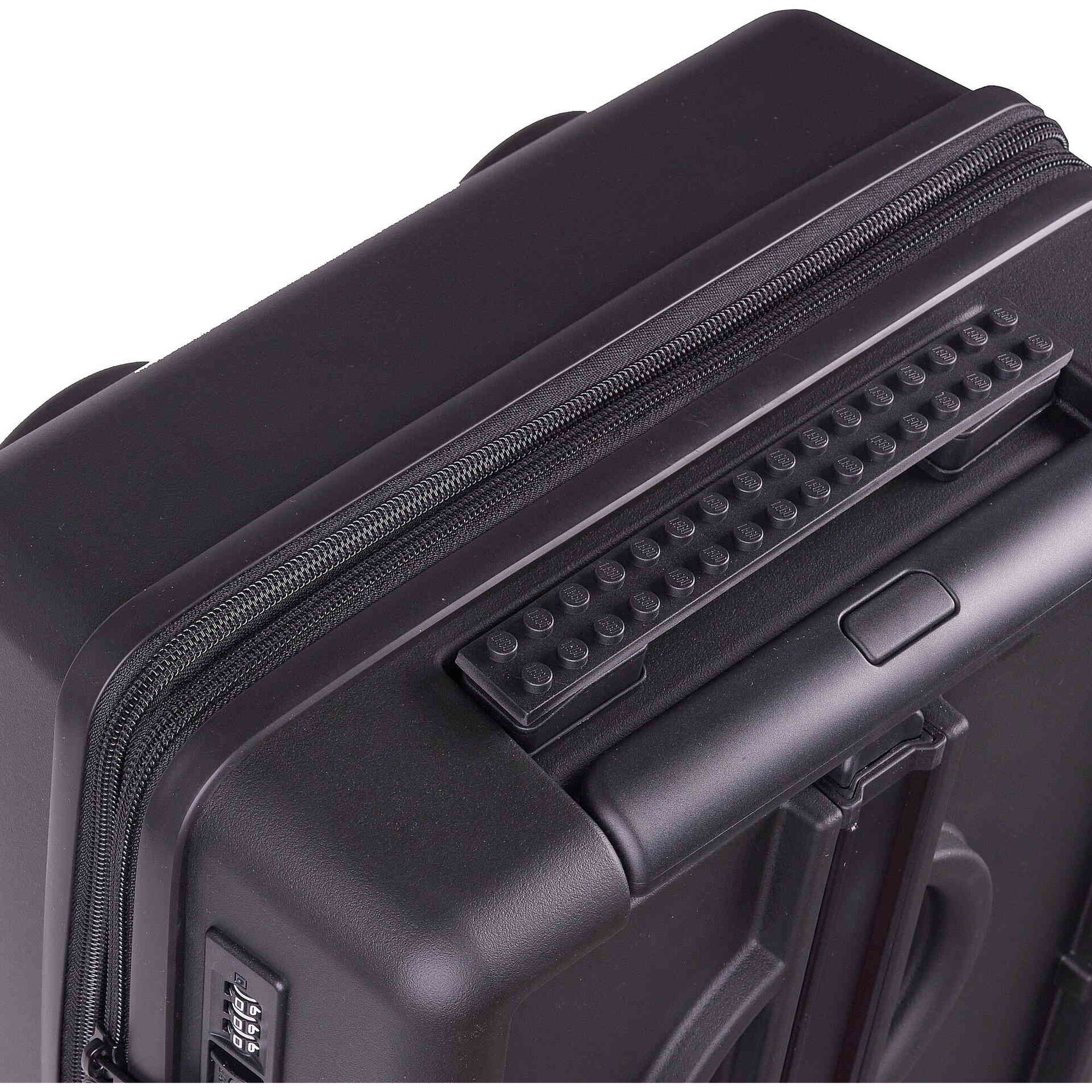 Mala de Cabine Extensível 4 Rodas Preta Brick