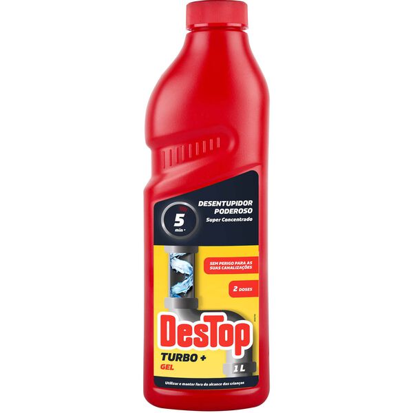 Desentupidor Canos Gel Turbo+ Destop