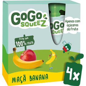 Pack Saquetas de Fruta Maçã e Banana +3A