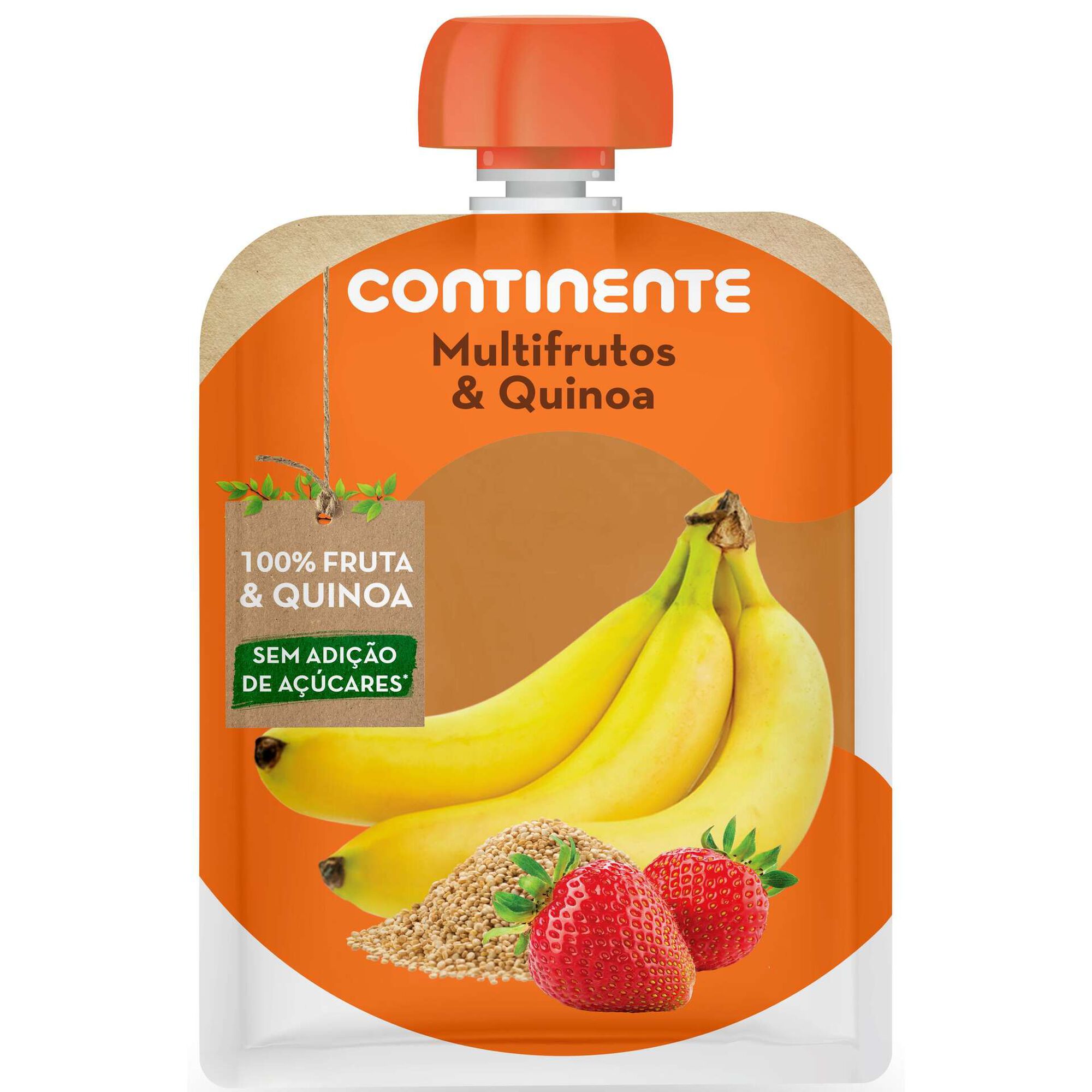 Saqueta de Fruta Banana, Morango e Quinoa +8M