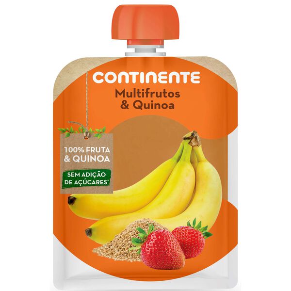 Saqueta de Fruta Banana, Morango e Quinoa +8M Continente