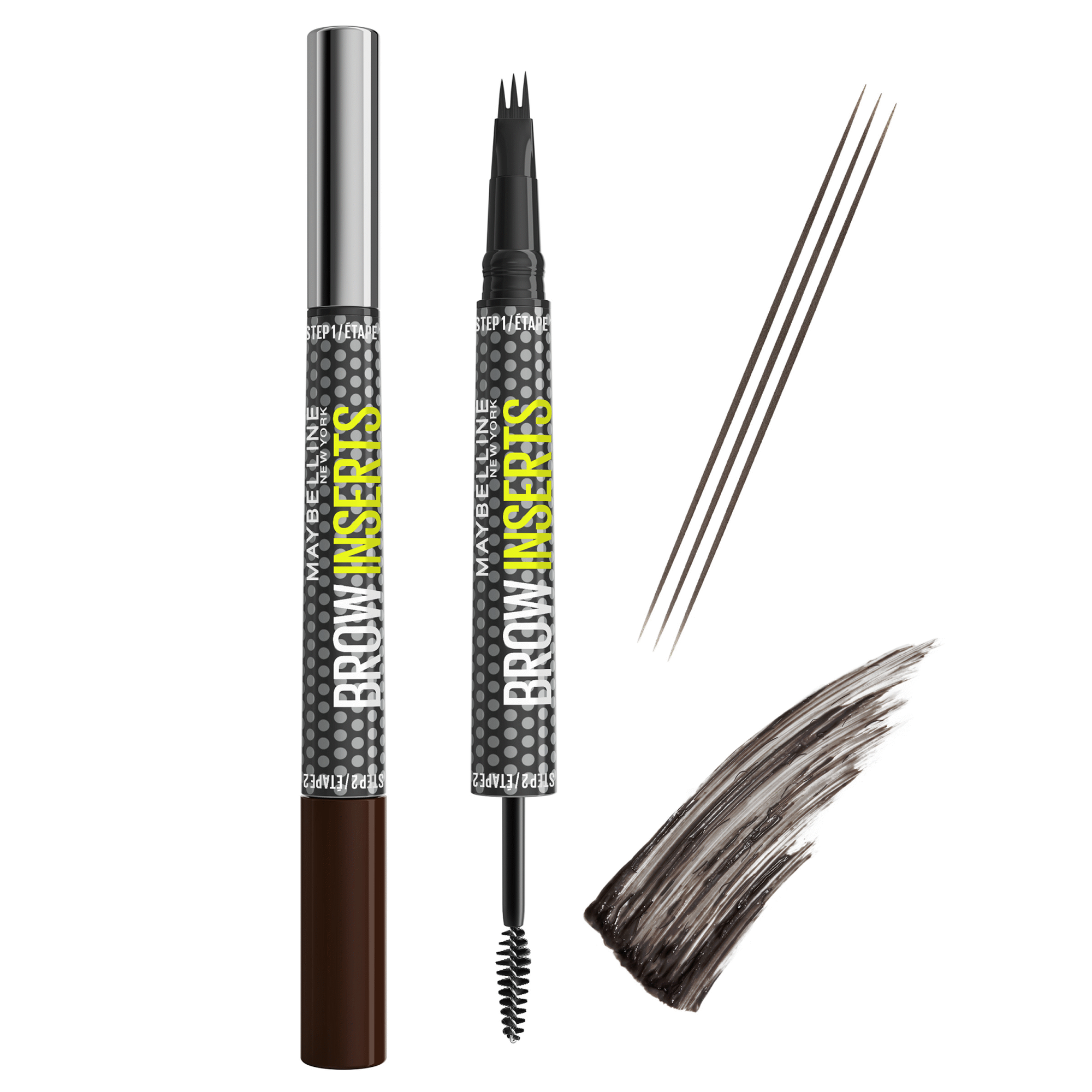 M&aacute;scara de Sobrancelhas Brow Insert 6 Black Brown Maybelline New York