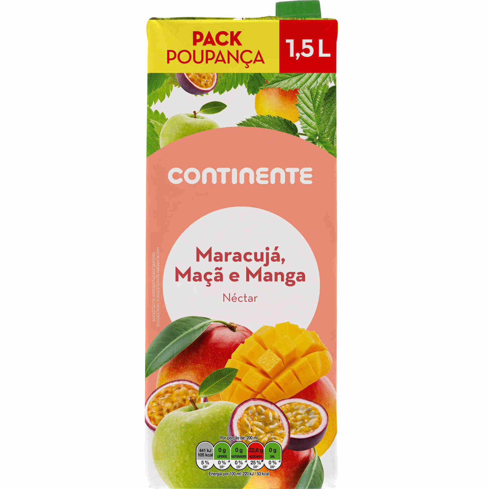 Néctar Maracujá, Maçã e Manga Pack Poupança