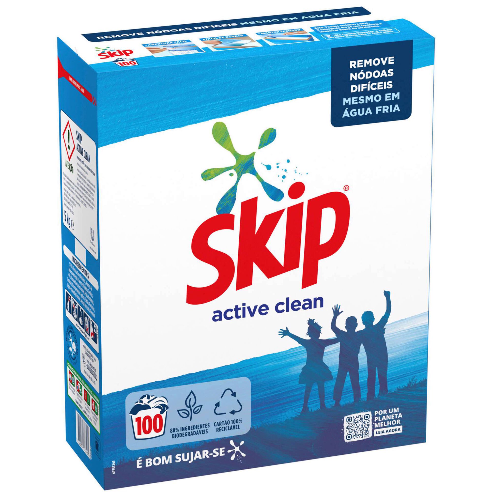 Detergente Máquina Roupa Pó Active Clean