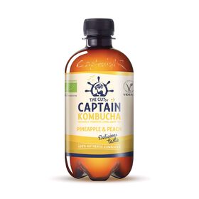 Bebida Kombucha Anan&aacute;s e P&ecirc;ssego The Gutsy Captain
