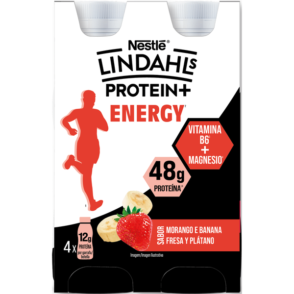 Iogurte Líquido Proteína Morango e Banana Lindahls