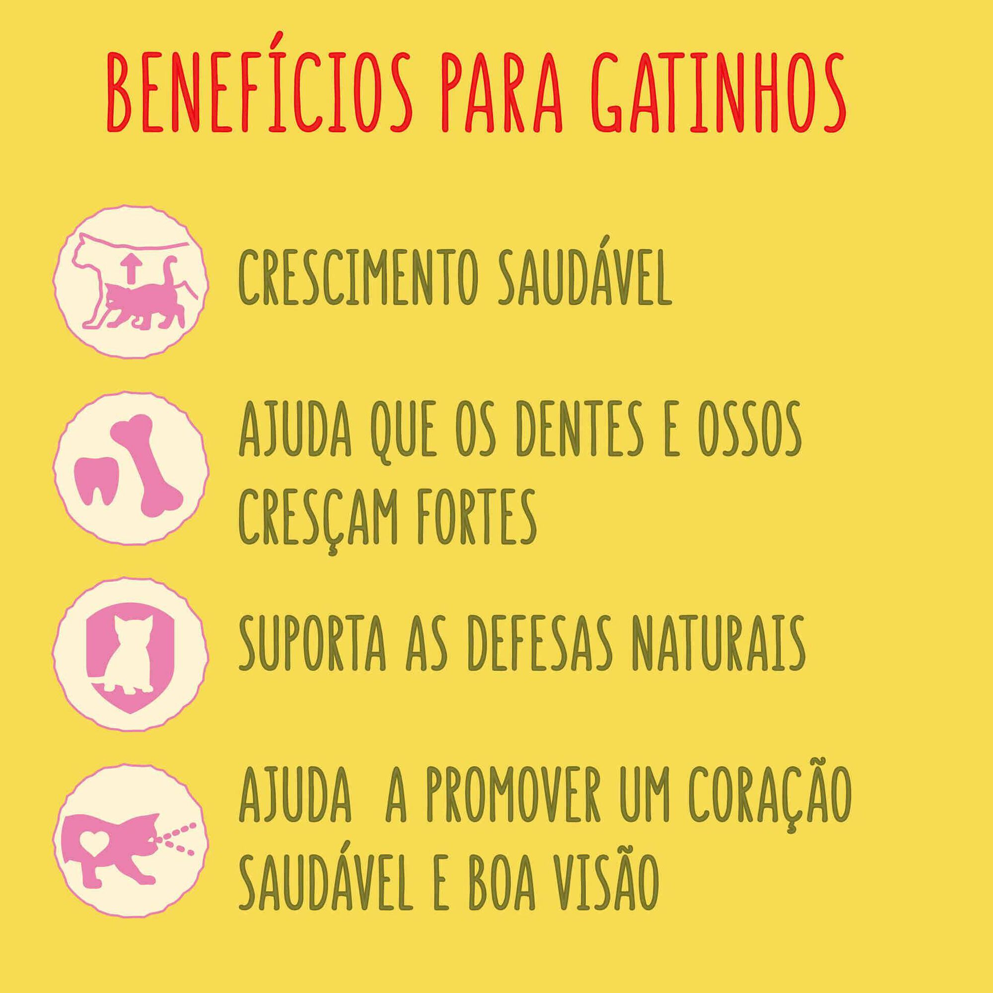 Ra&ccedil;&atilde;o para Gato J&uacute;nior Frango, Leite e Legumes Purina Friskies