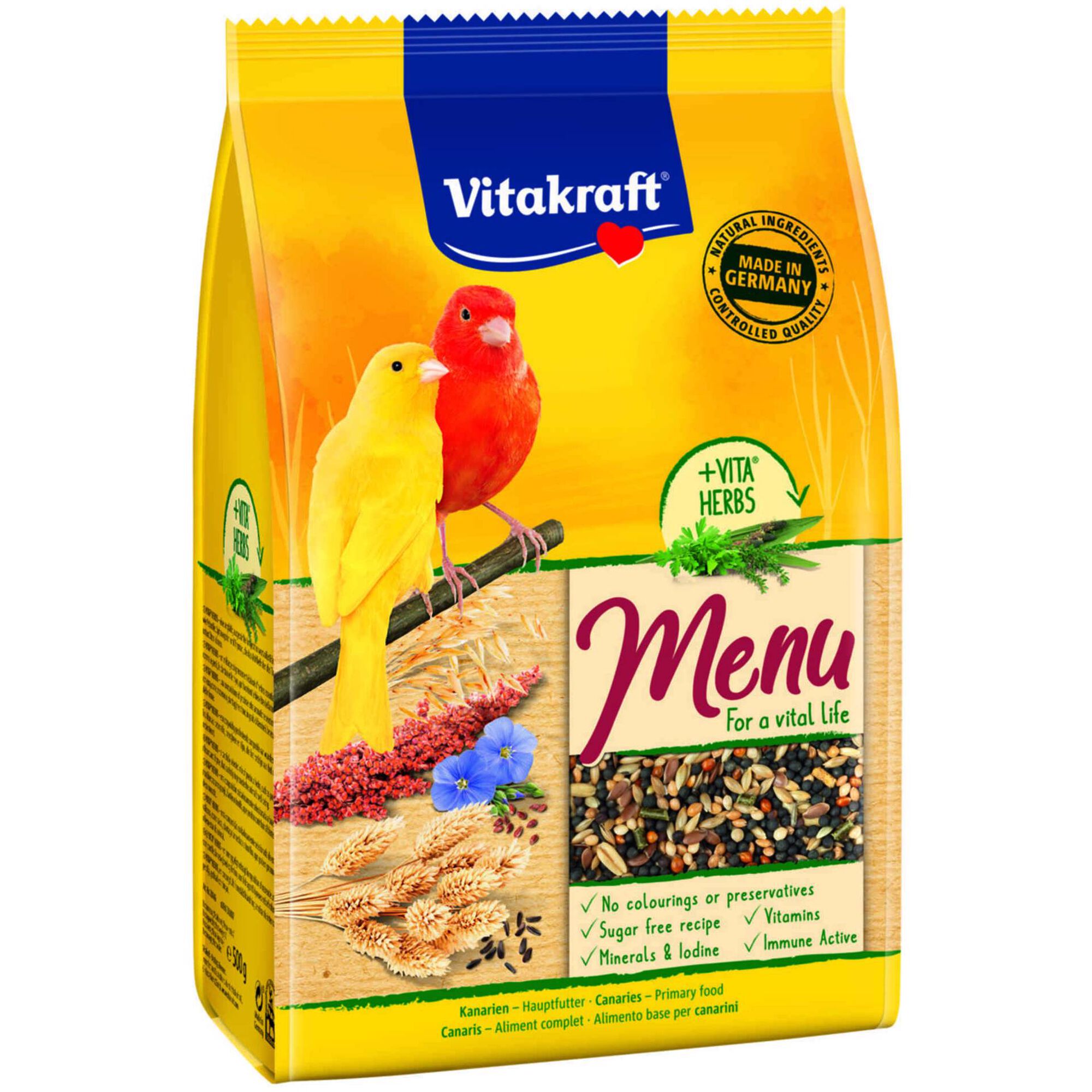 Comida para Canário Menu