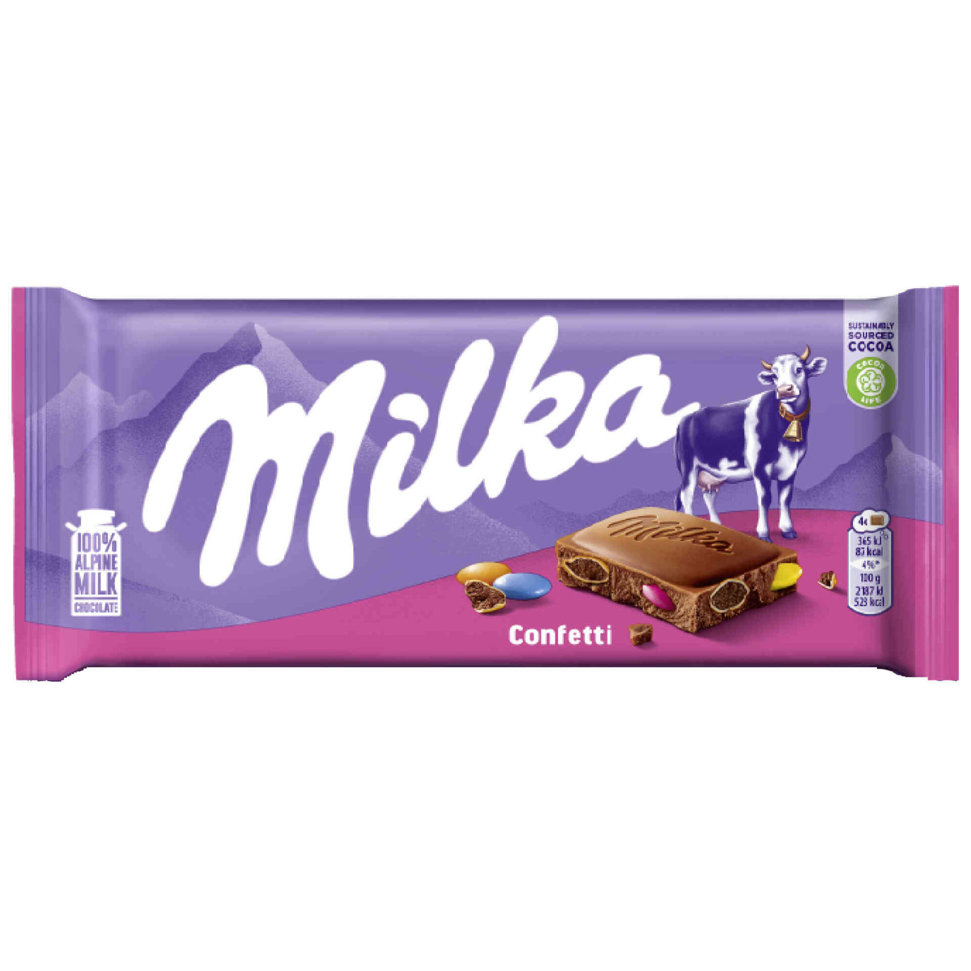Tablete de Chocolate Confetti