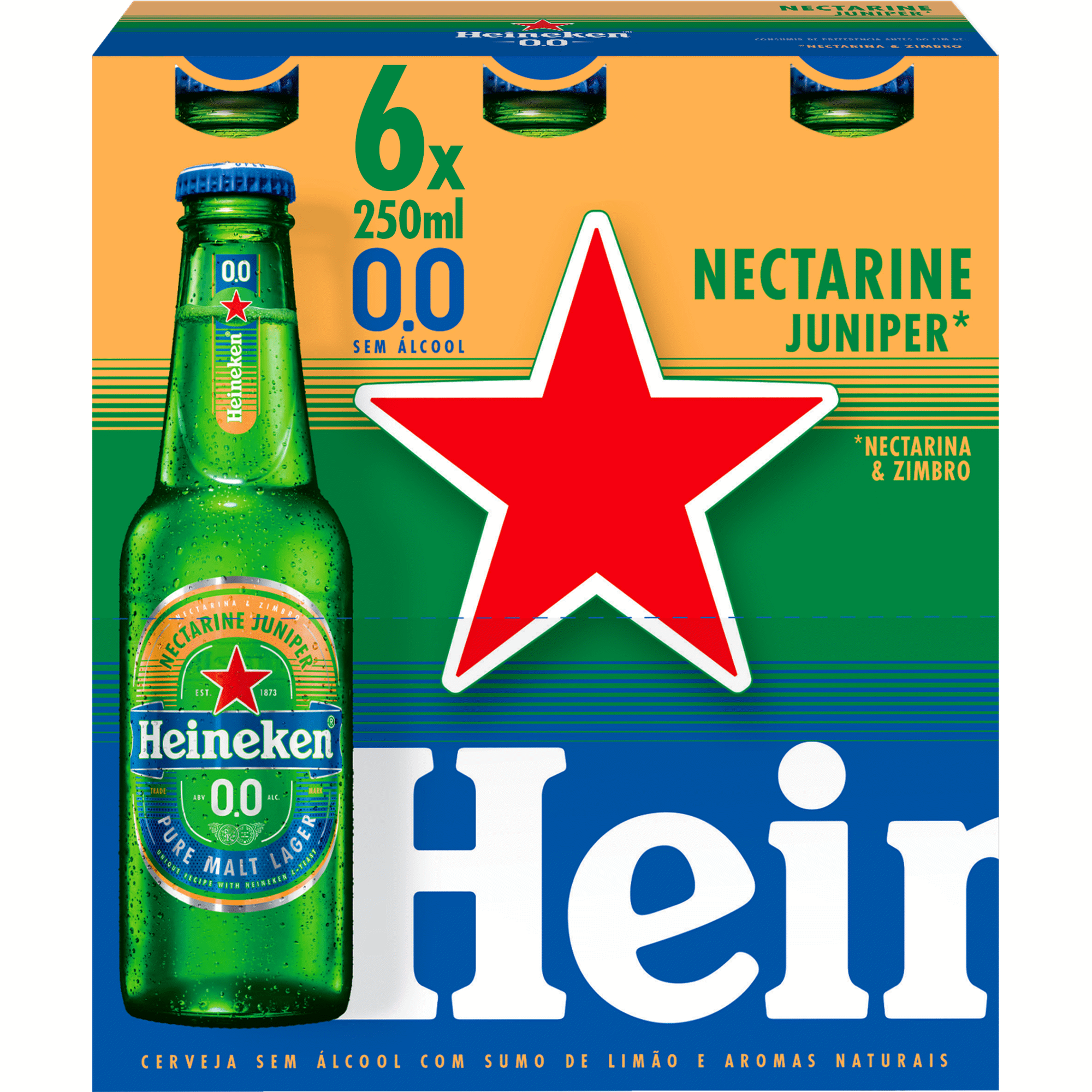 Cerveja sem &Aacute;lcool 0,0% Nectarina e Zimbro Heineken