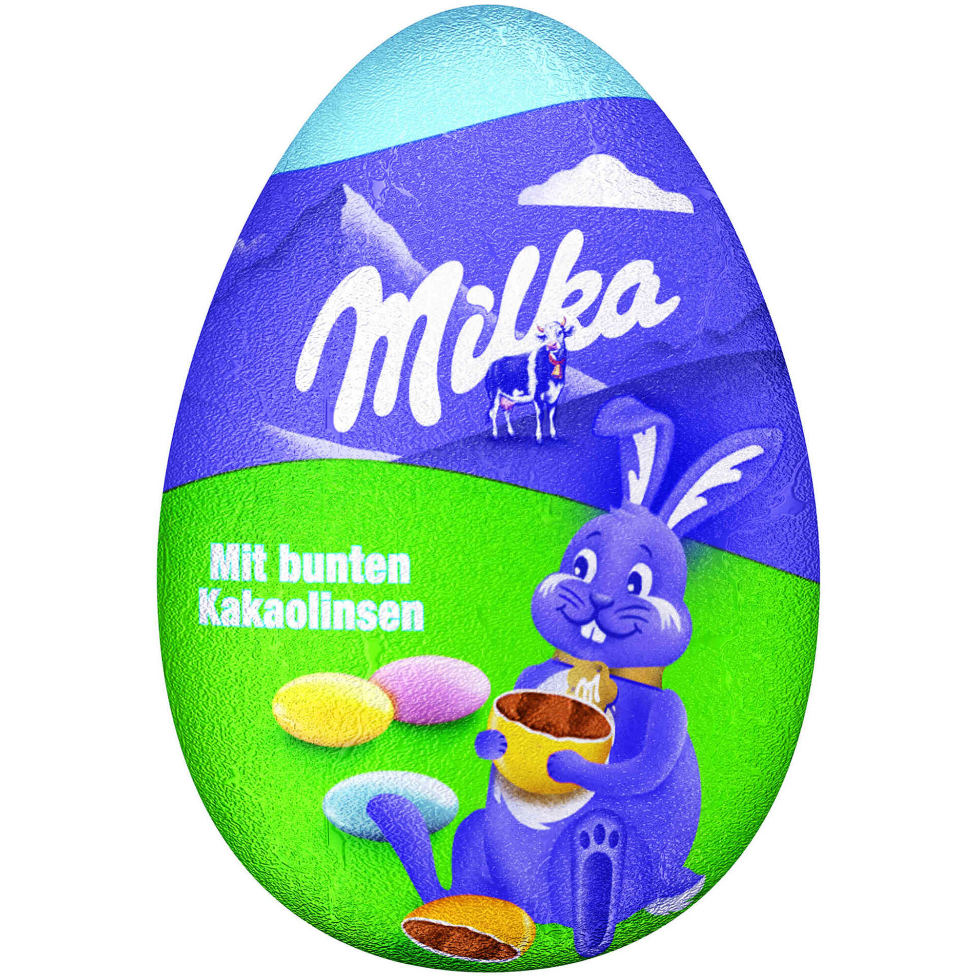 Ovo Chocolate de Leite com Drageias Milka