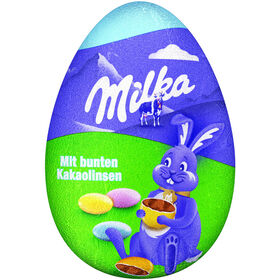Ovo Chocolate de Leite com Drageias Milka