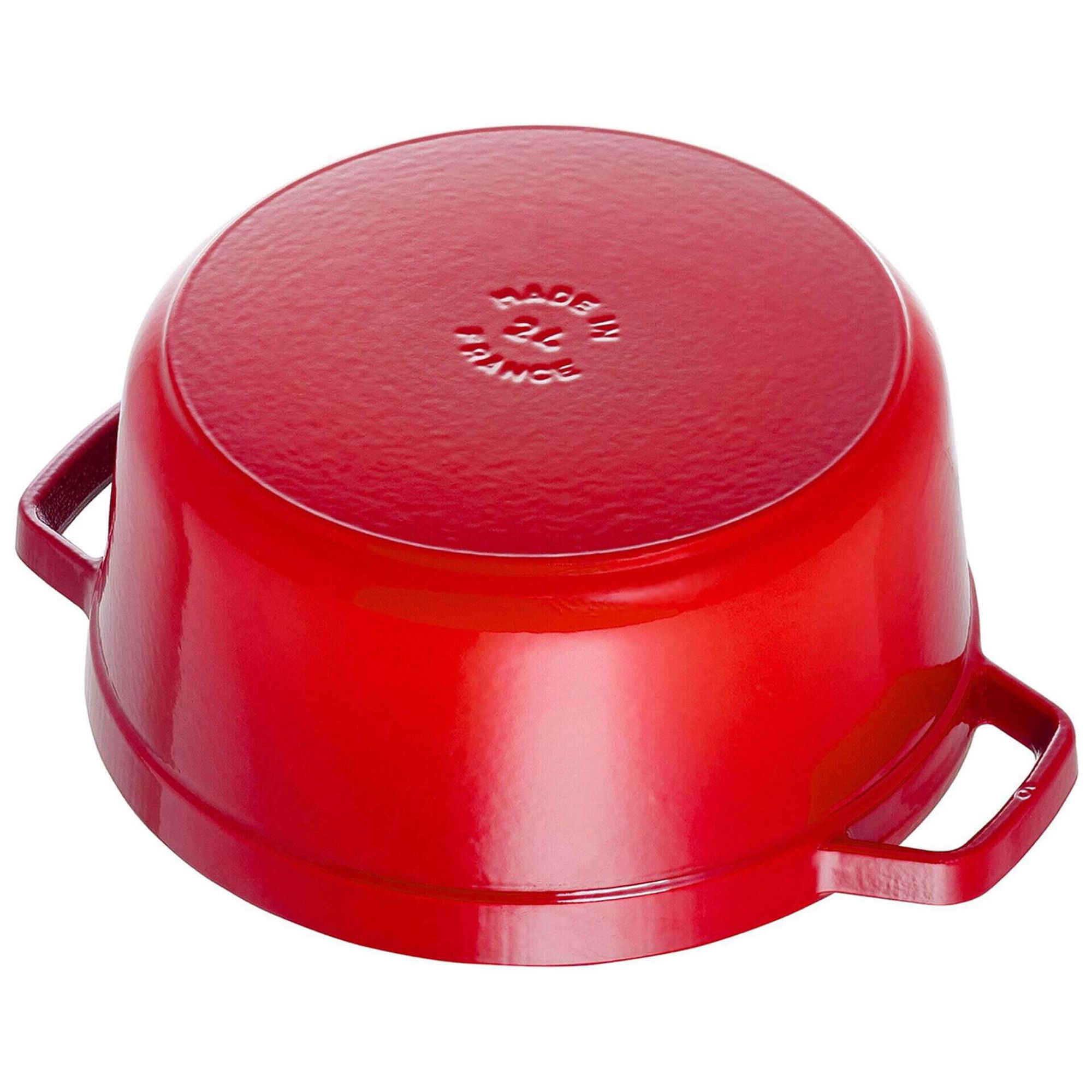 Ca&ccedil;arola Redondo Ferro Fundido 24cm Vermelho Staub