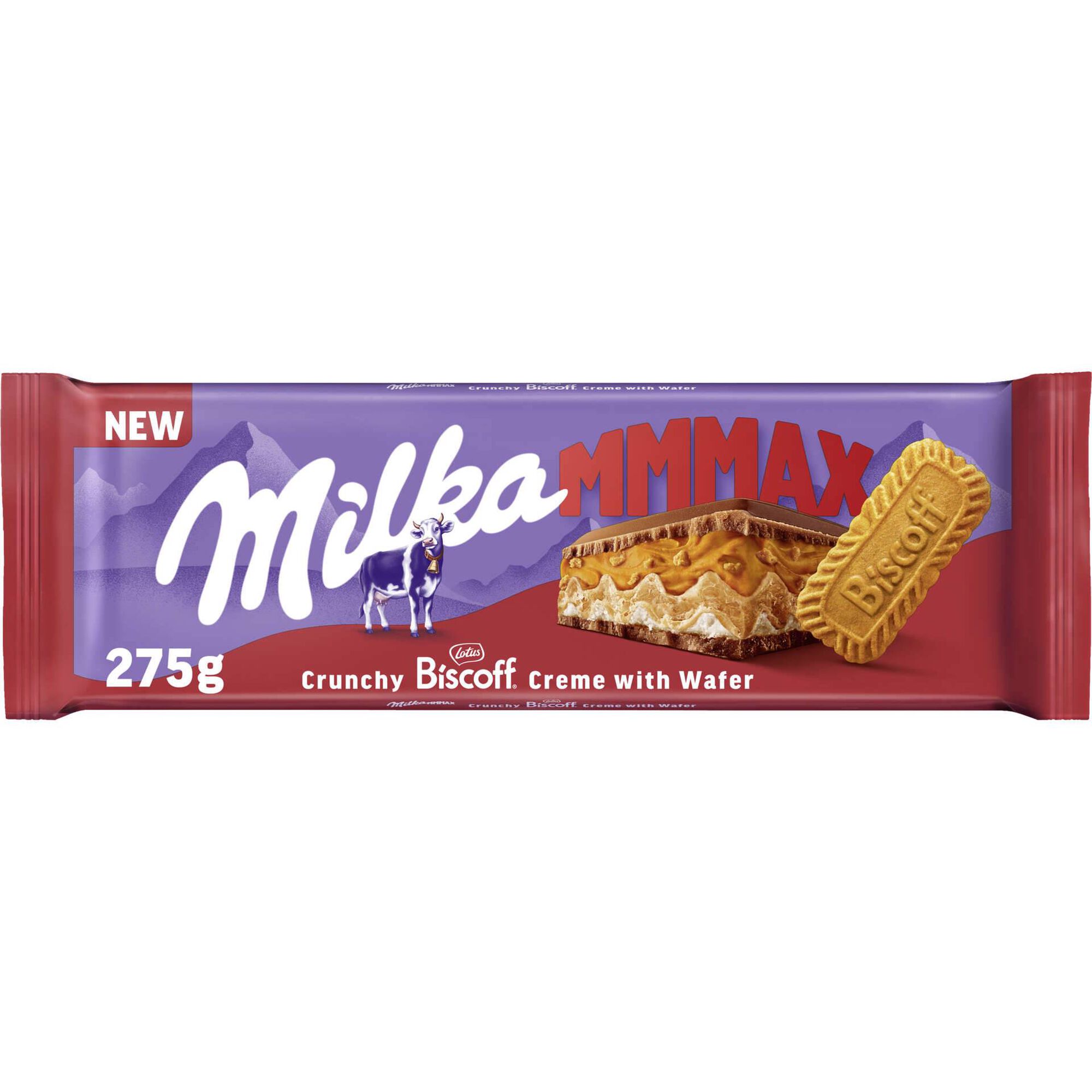 Tablete de Chocolate de Leite com Crunchy Biscoff Milka