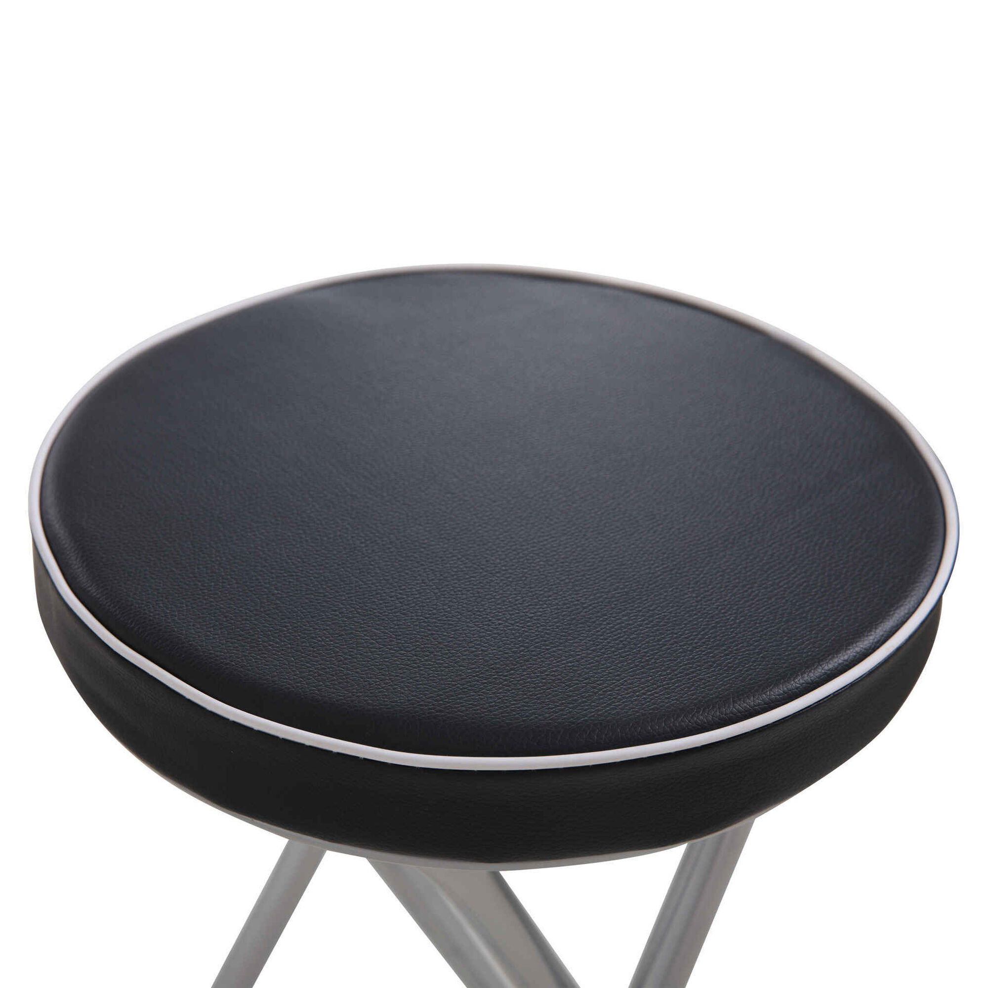 Banco Dobr&aacute;vel Almofadado Preto Turim