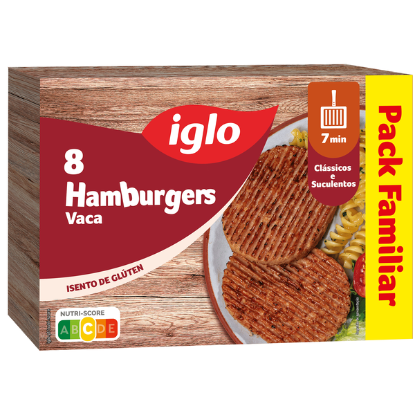 Hambúrgueres de Vaca sem Glúten Capitão Iglo