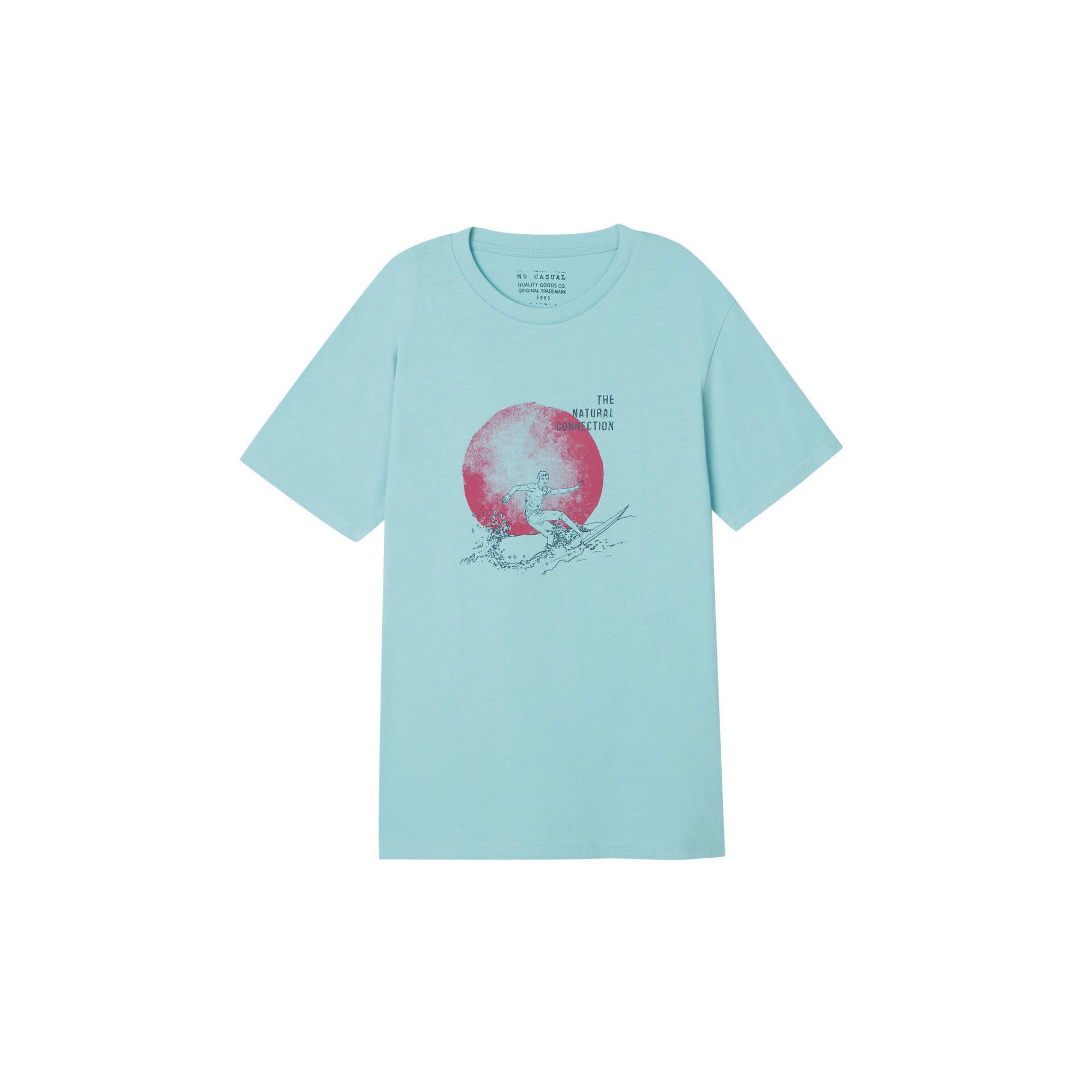 T-shirt 'Wave' Algodão Azul Claro L Homem T-shirt 'Wave' Algodão Azul Claro L Homem