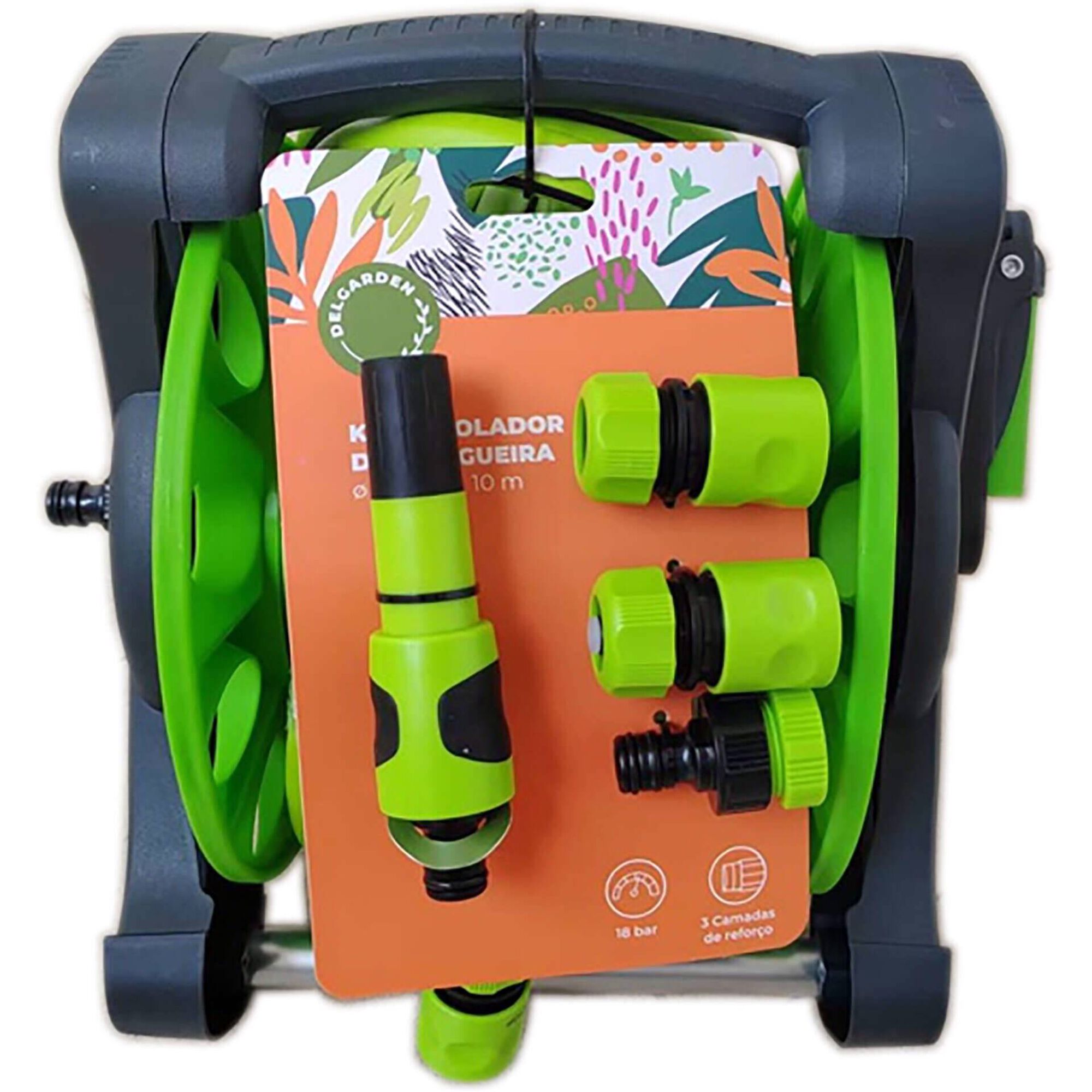 Kit Enrolador de Mangueira 10M