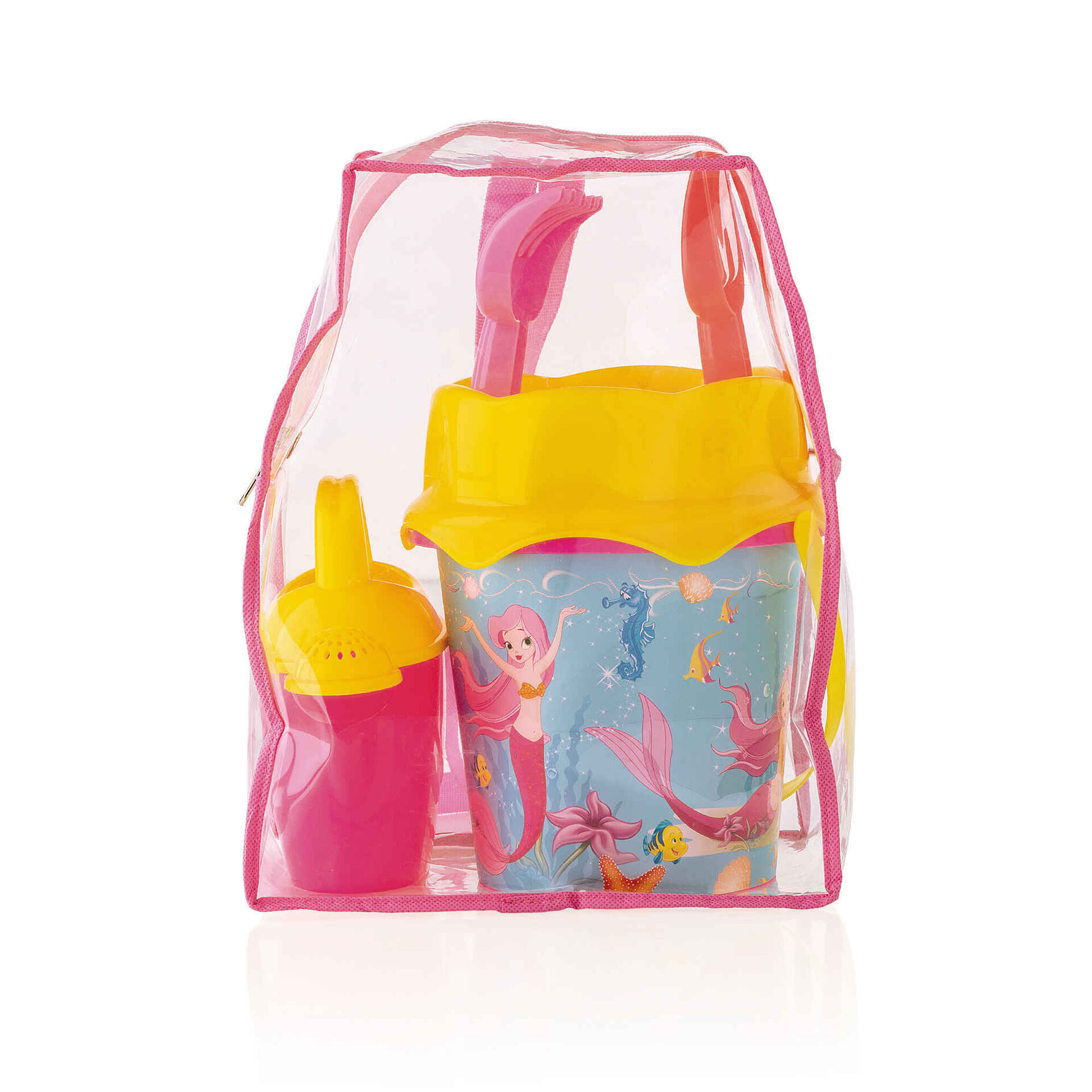 Mochila de Praia com 6 Acess&oacute;rios Rosa