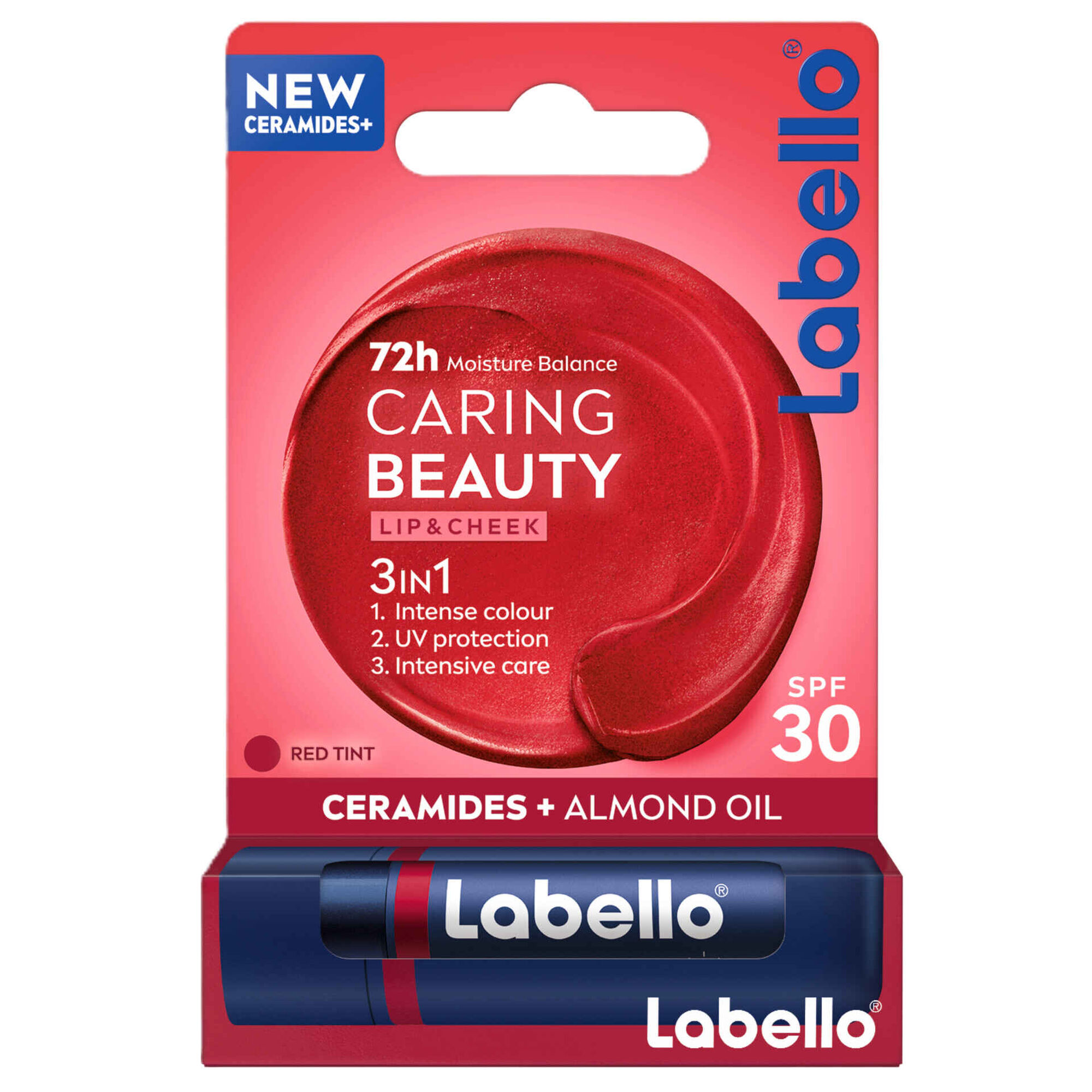 Batom Lip&Cheek Caring Beauty Red Labello