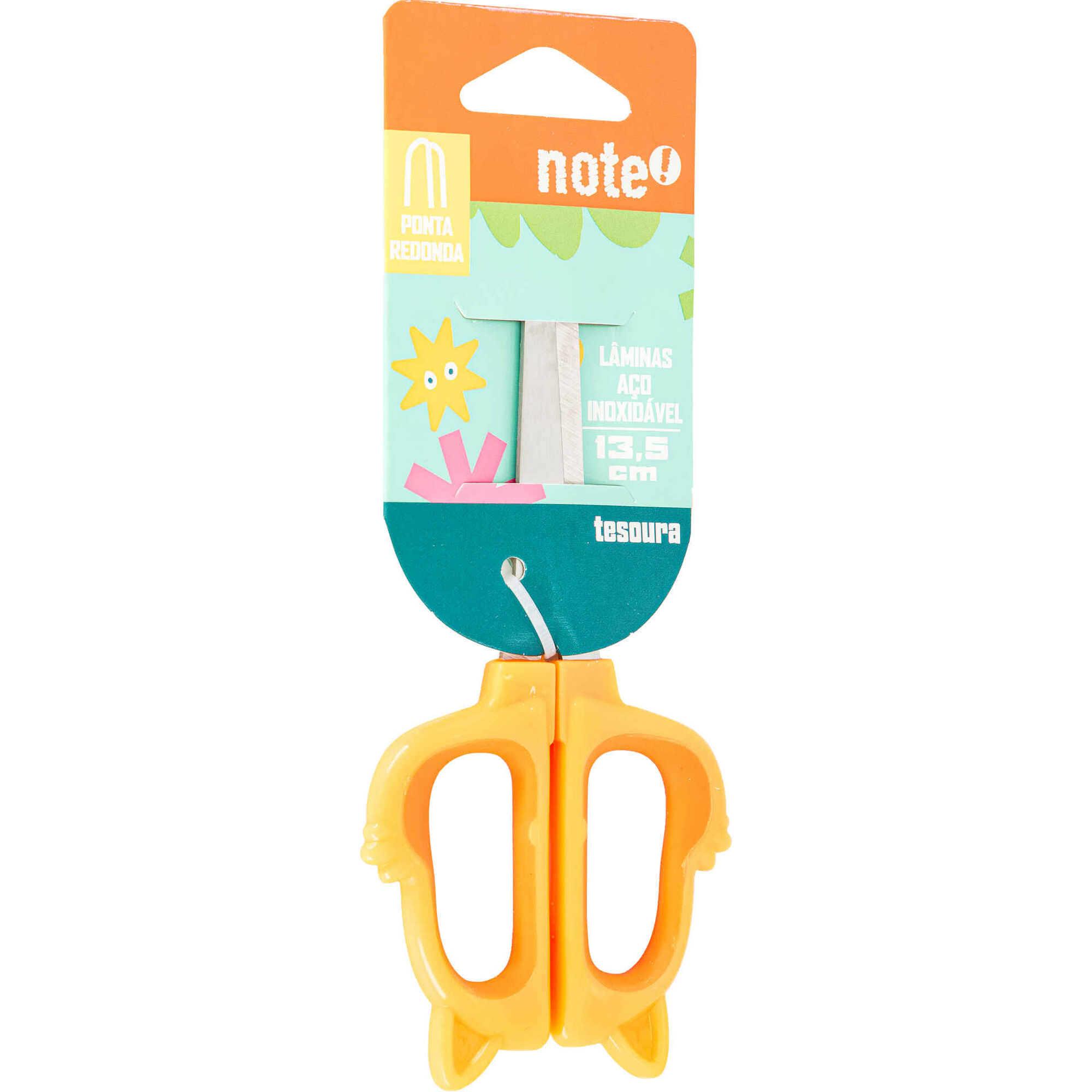 Tesoura 13,5cm Fun Animais Note!