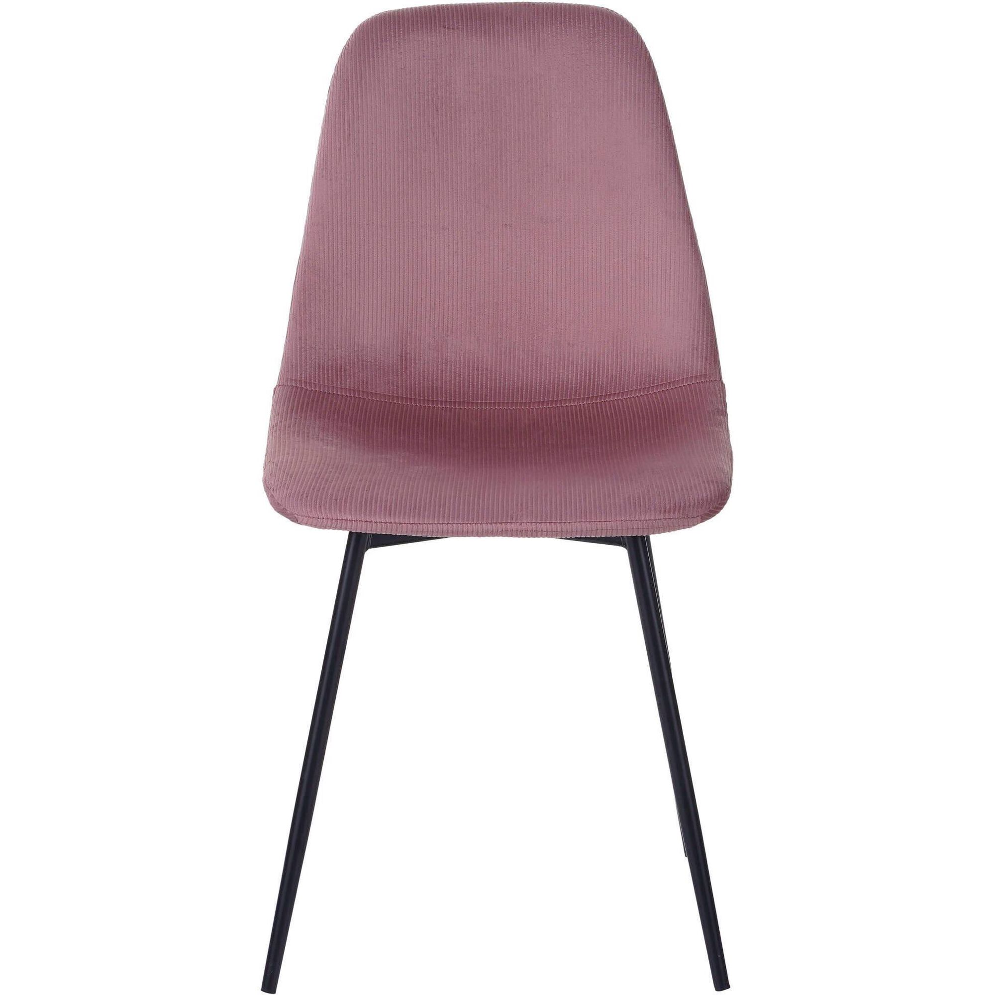 Cadeira Estofada Rosa Velvet Kasa
