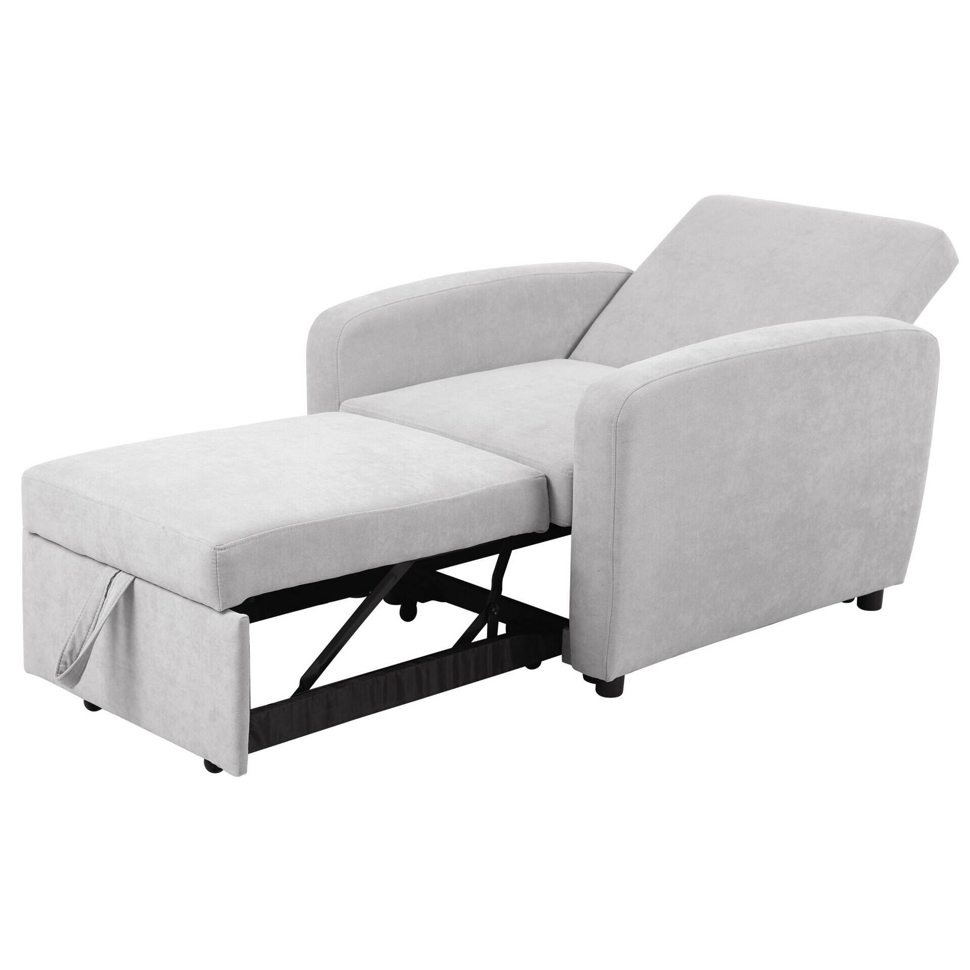 Poltrona Cama 4 em 1 Cinza Kasa
