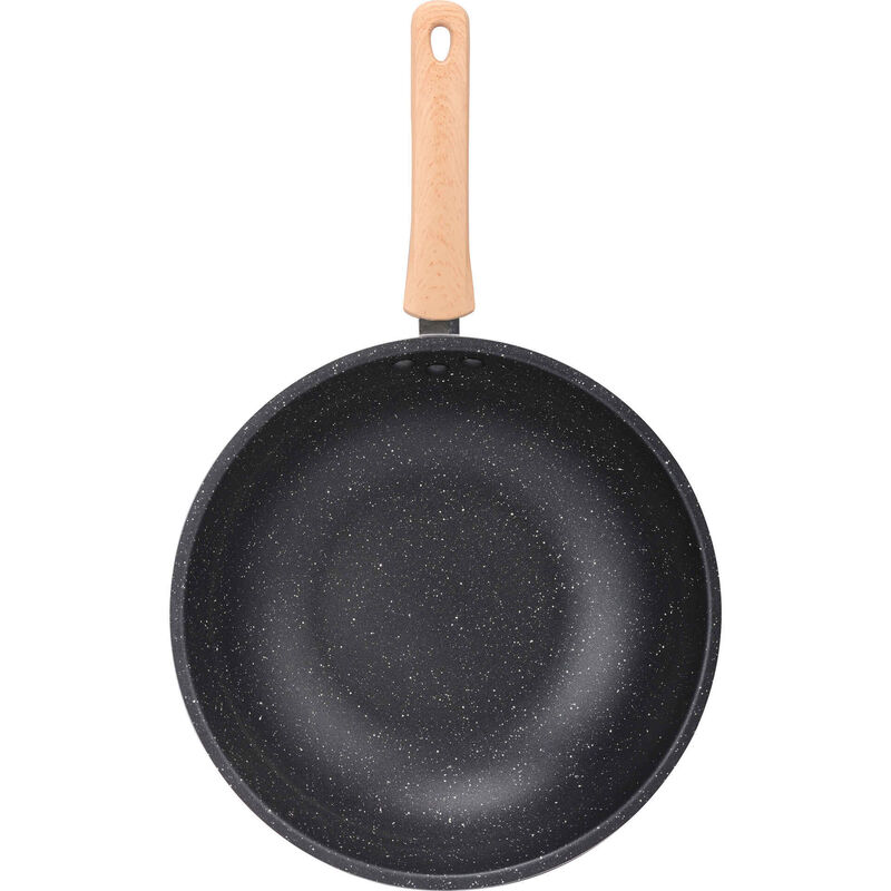 Wok Antiaderente Alumínio 28cm Wood Kasa