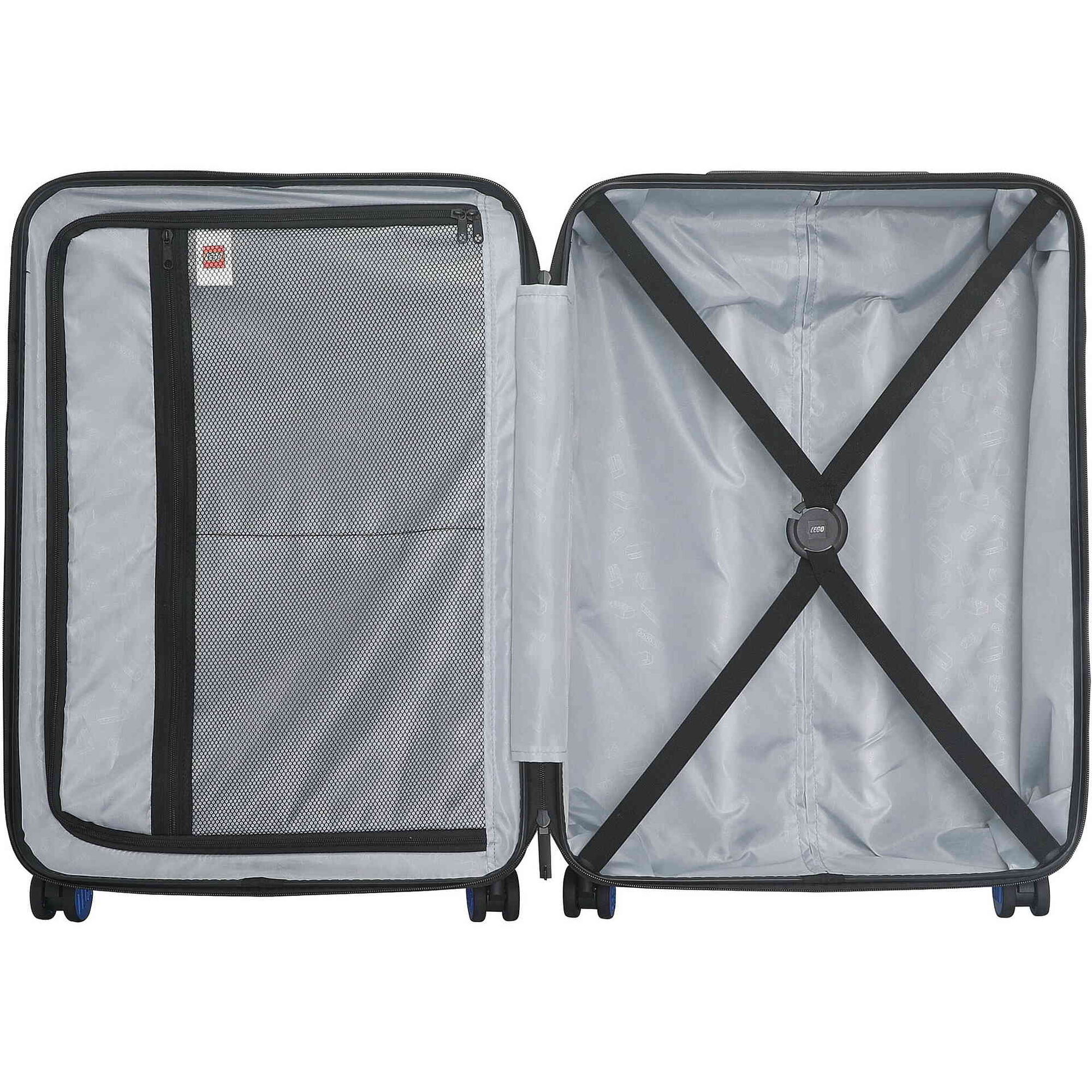 Mala de Viagem Média 4 Rodas Azul Brick