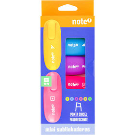 Conjunto 6 Mini Sublinhadores de Tinta Fluorescente Note!