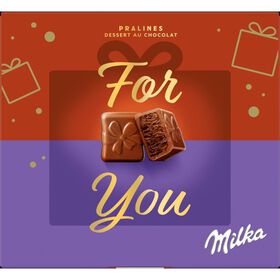 Bombons de Chocolate Pralin&eacute; Chocolate For You Milka