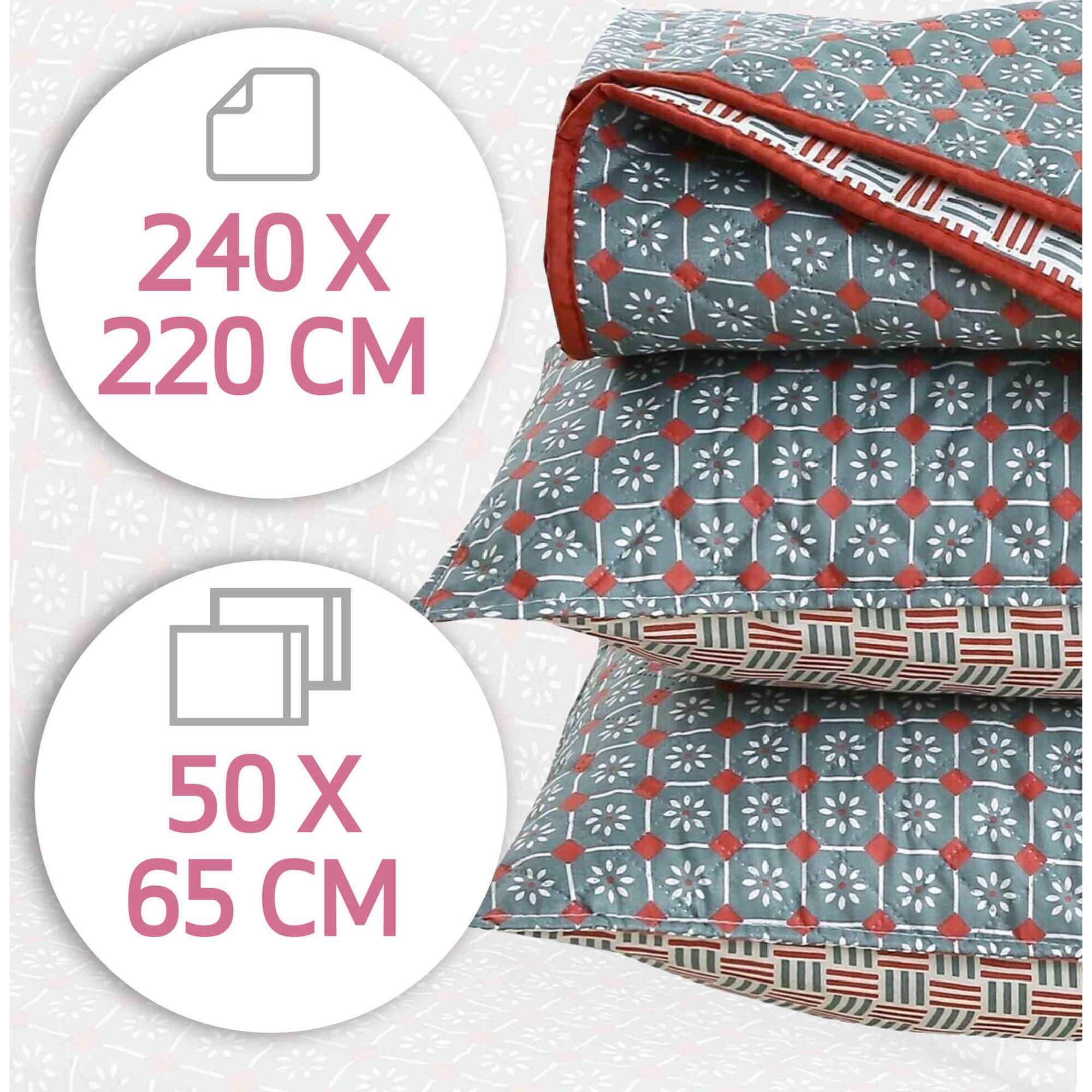 Colcha Decorativa 160x220cm Kasa