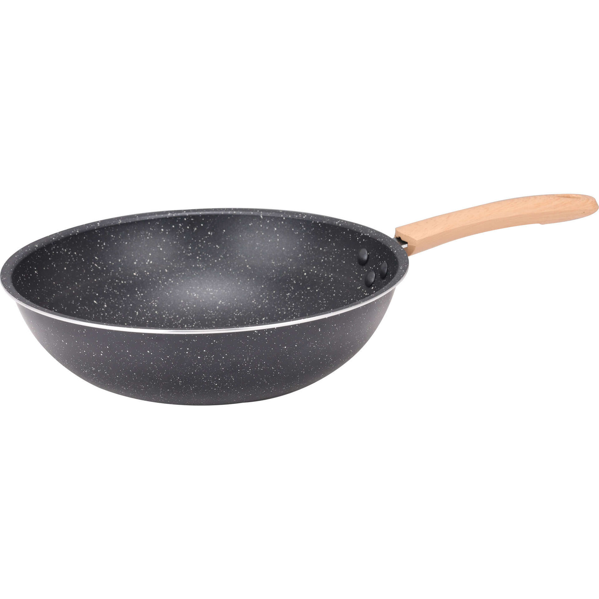 Wok Antiaderente Alumínio 28cm Wood Wok Antiaderente Alumínio 28cm Wood