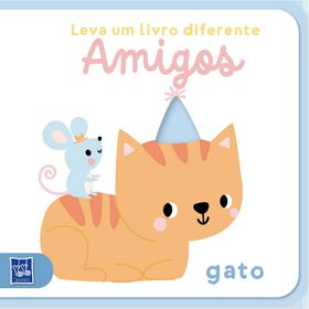 Leva um Livro Diferente Amigos - Gato