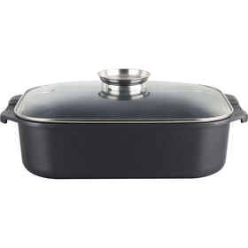 Assadeira Forno 34x24cm Preta Kasa