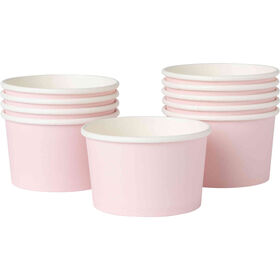 Conjunto 10 Ta&ccedil;as 250ml Papel Soft Rosa Kasa
